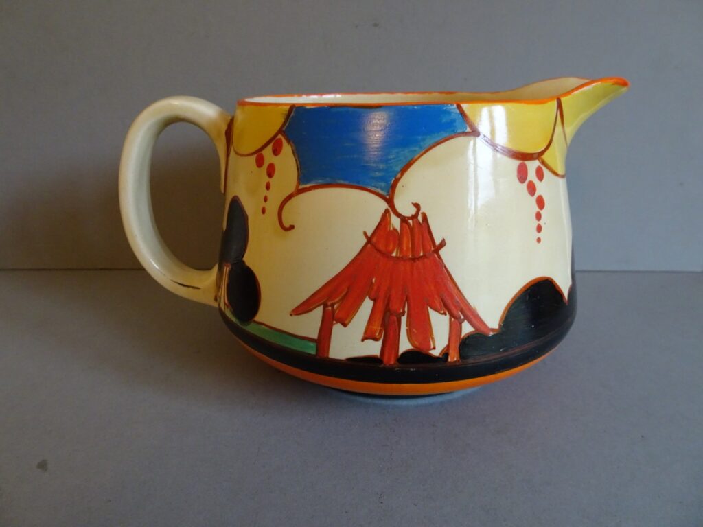 Summerhouse Crown Jug (1931) - Clarice Cliff Tablo