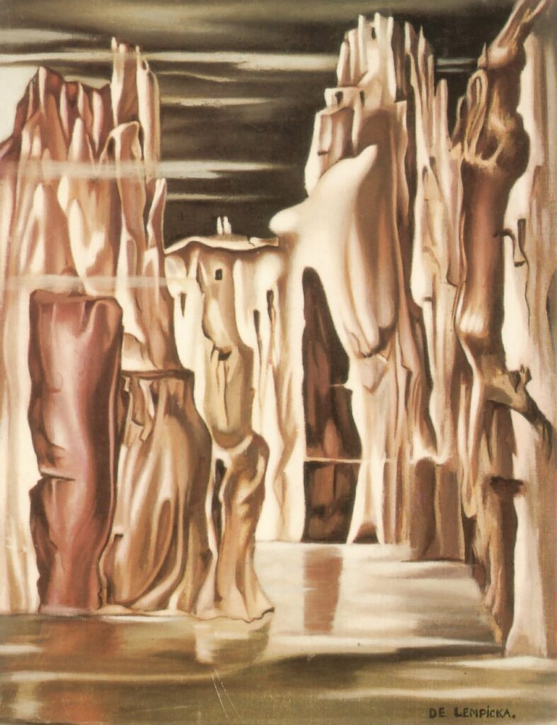 Surrealist Landscape - Tamara de Lempicka Tablo