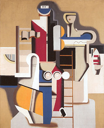 Swimmers on the Ladder (1929) – Willi Baumeister Tablo