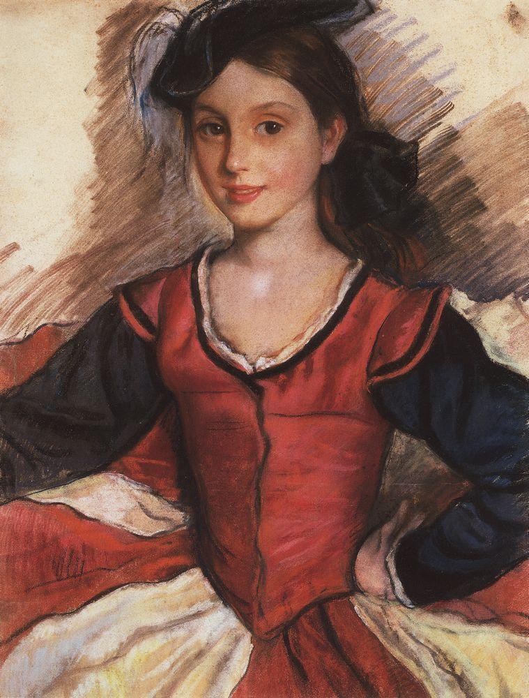 Tata in dance costume (1924) – Zinaida Serebriakova Tablo