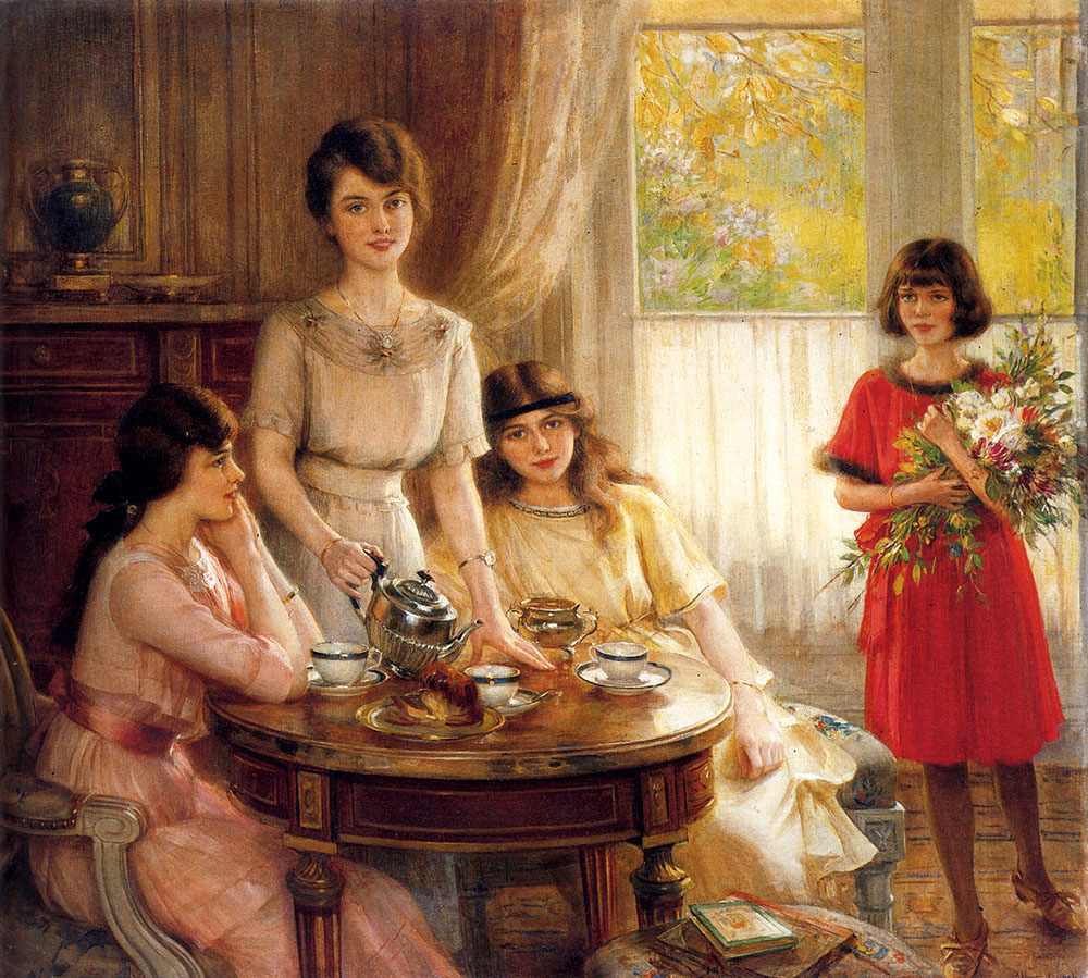 Tea Time (1903) – Albert Lynch Tablo