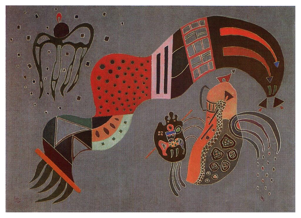 Tempered Elan (1944) - Wassily Kandinsky Tablo