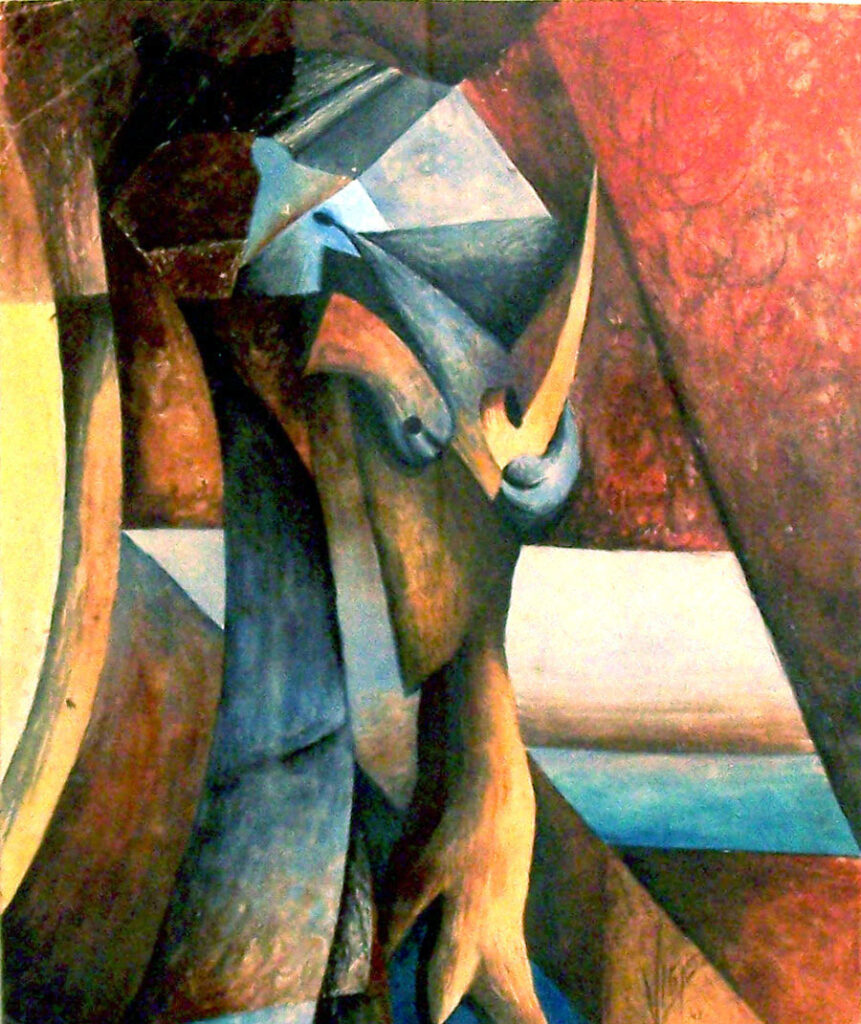 Tetragramista II (1943) - Oswaldo Vigas Tablo