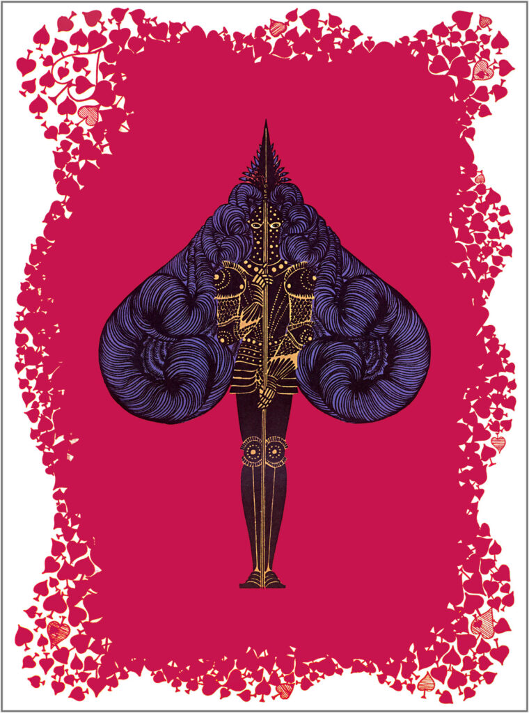 The Aces Spades - Erté Tablo