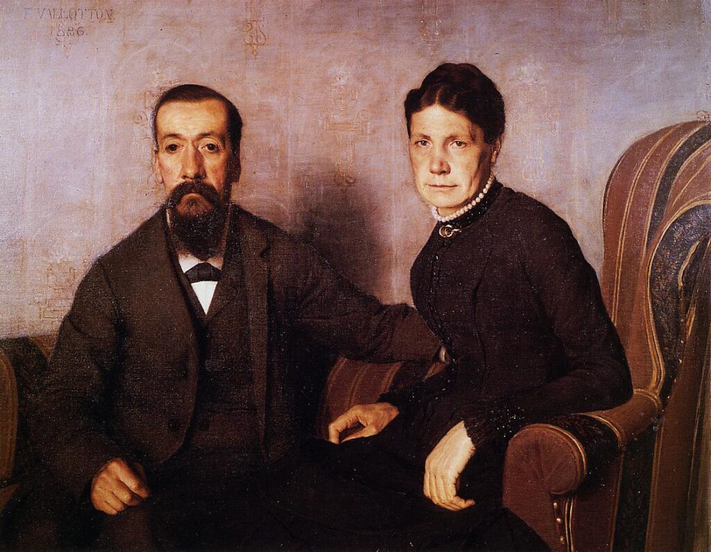 The Artist`s Parents (1886) - Félix Vallotton Tablo