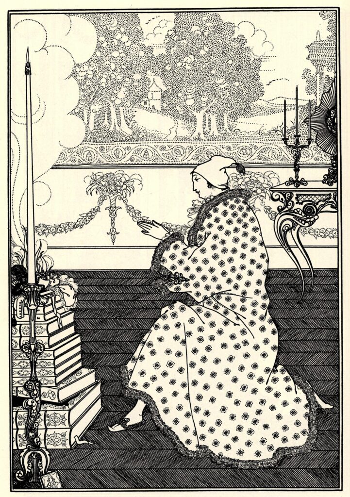 The Baron’s Prayer – Aubrey Beardsley Tablo