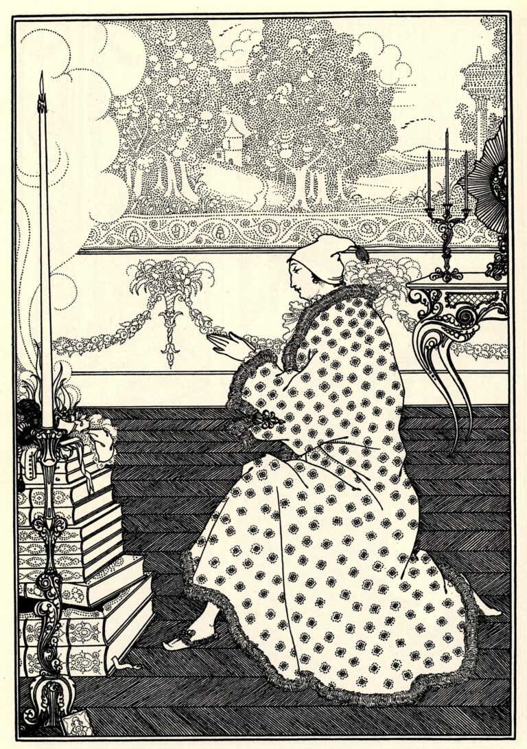 The Baron’s Prayer – Aubrey Beardsley Tablo