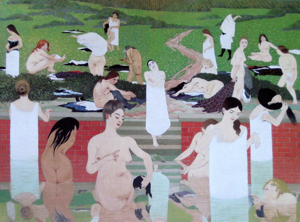 The Bath, Summer Evening (1892) - Félix Vallotton Tablo