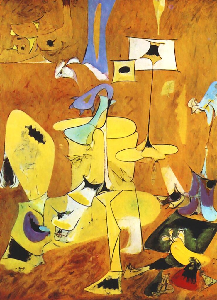 The Betrothal II (1947) - Arshile Gorky Tablo