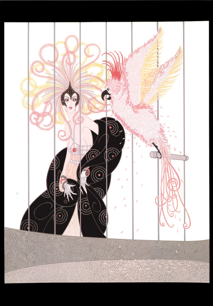 The Bird Cage - Erté Tablo