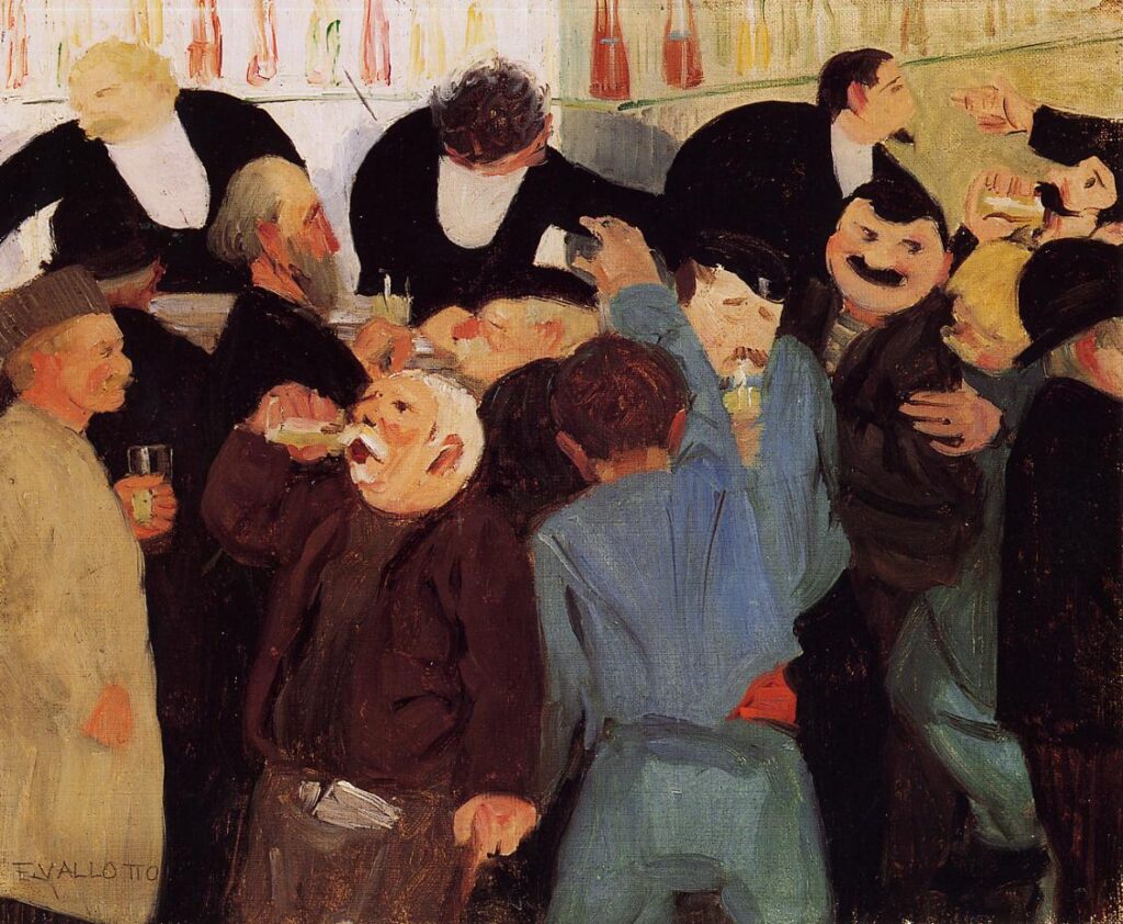 The Bistro (1895) - Félix Vallotton Tablo