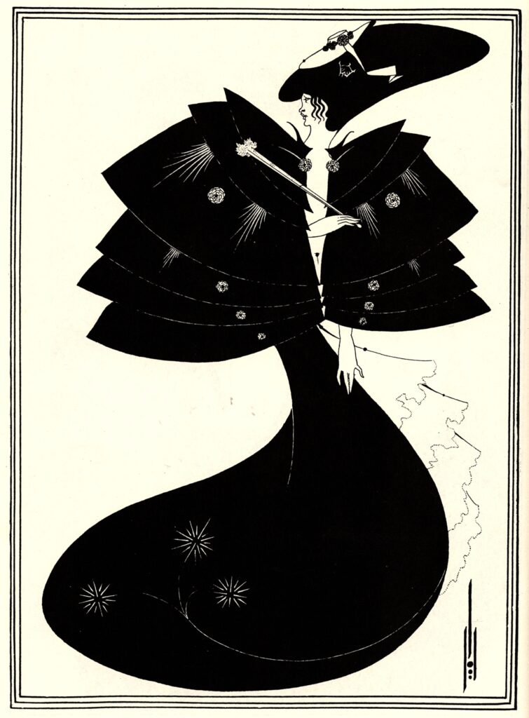 The Black Cape (1894) - Aubrey Beardsley Tablo