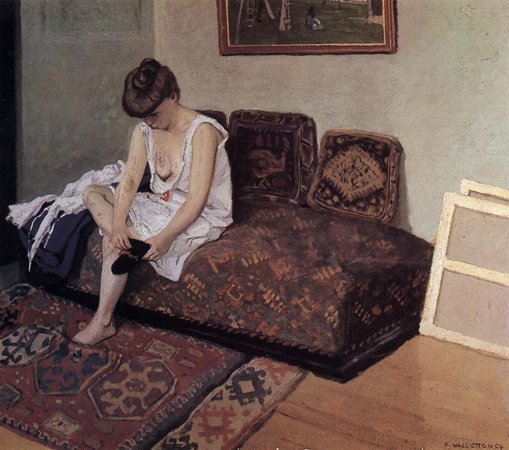 The Black Stocking (1904) - Félix Vallotton Tablo