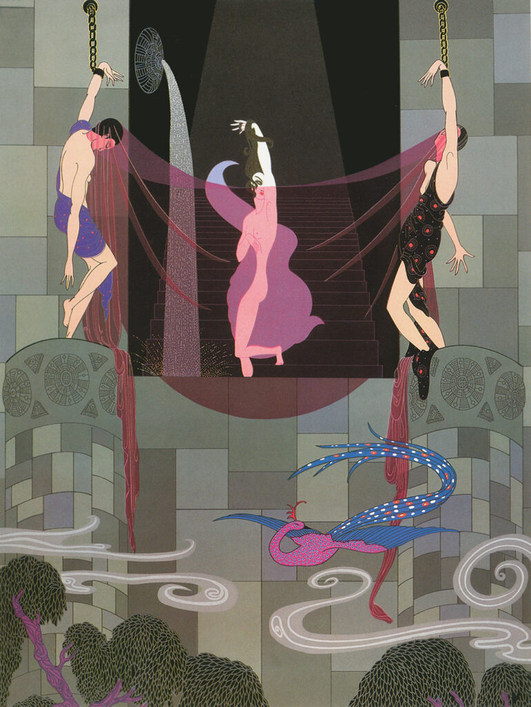 The Chaste Susanna - Erté Tablo