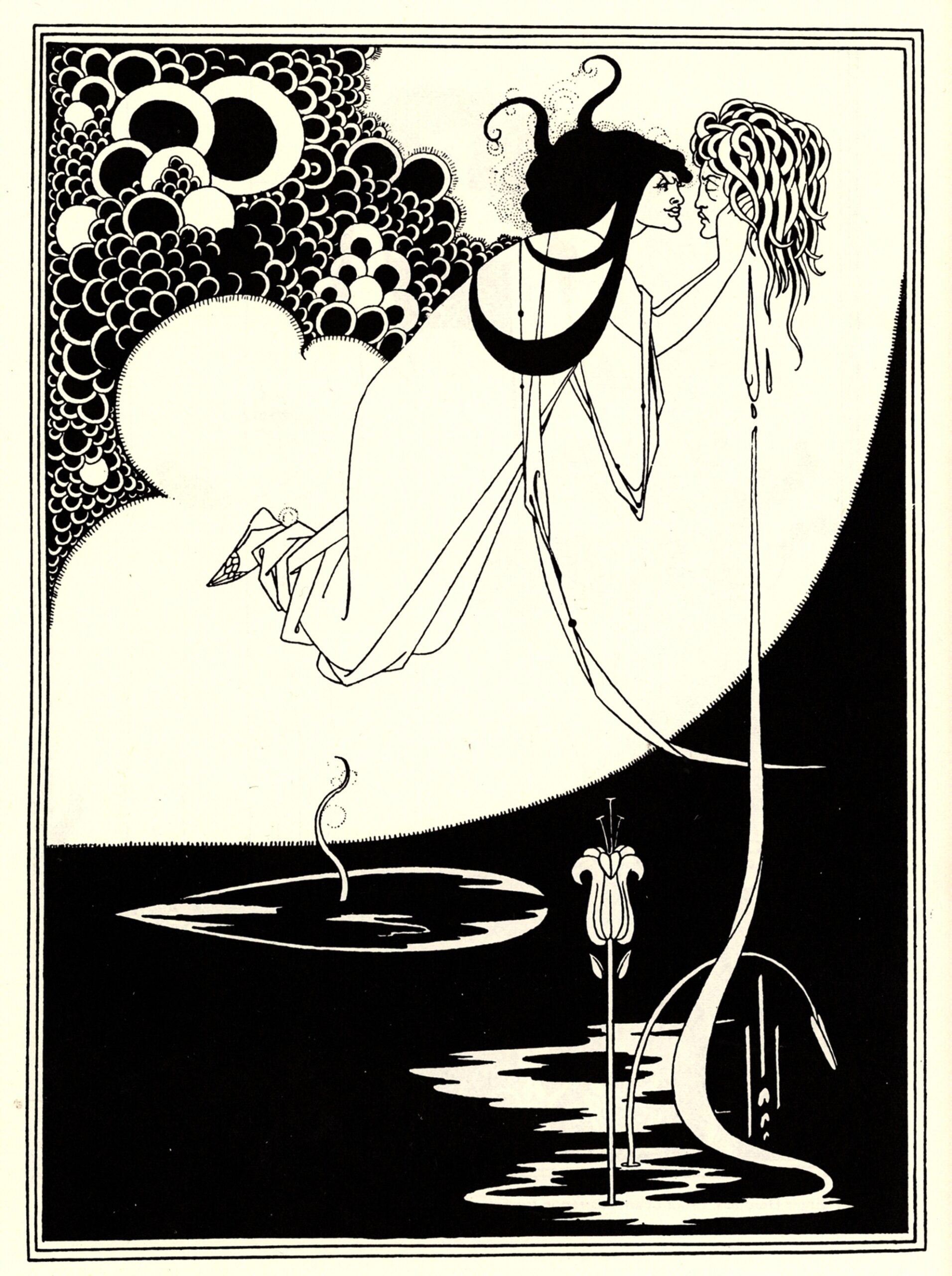 The Climax (1893) - Aubrey Beardsley Tablo kanvas tablo
