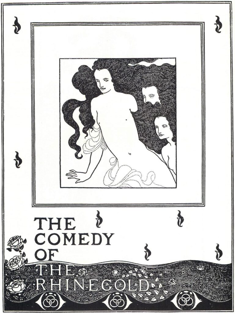 The Comedy of the Rhinegold, frontispiece (1896) - Aubrey Beardsley Tablo