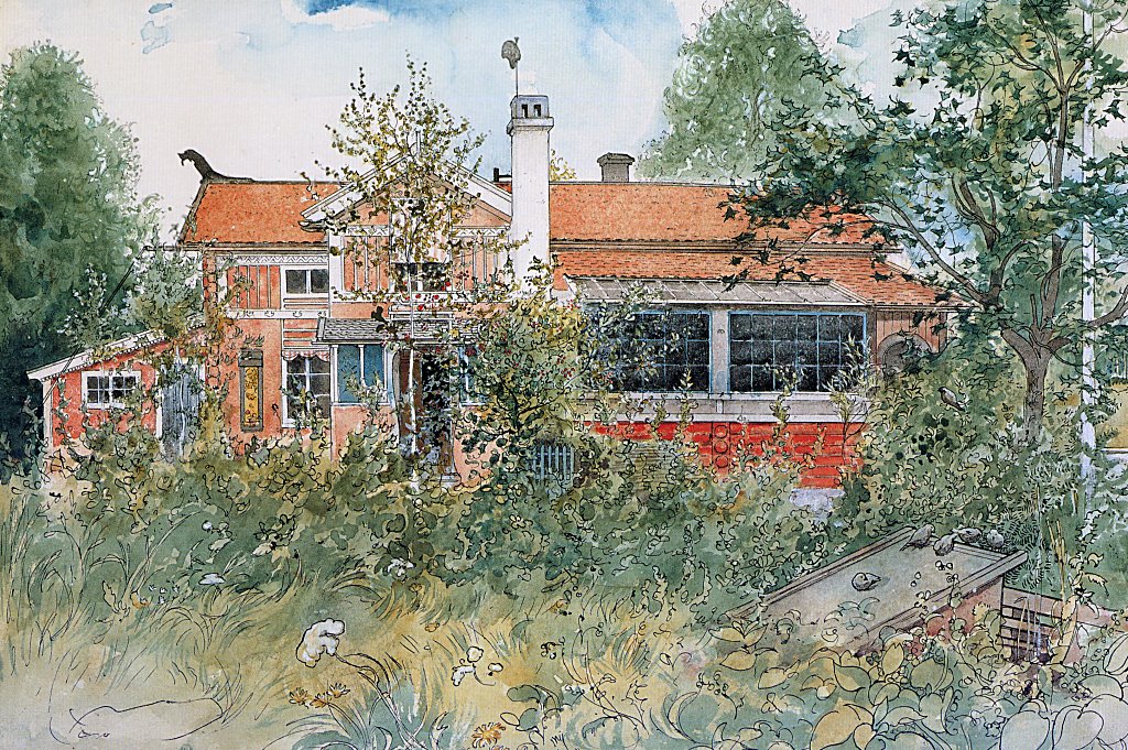 The Cottage (1895) – Carl Larsson Tablo