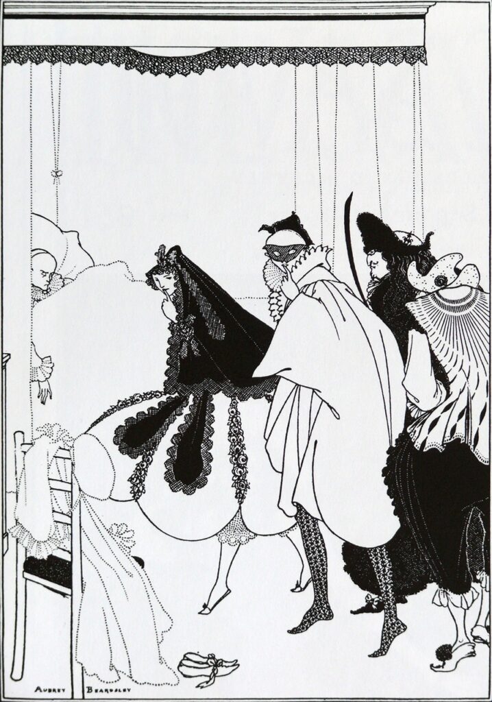 The Death of Pierrot (1896) - Aubrey Beardsley Tablo