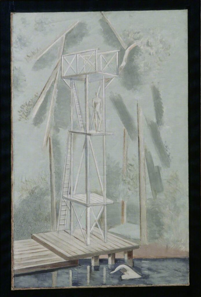 The Diving Stage (1928) - Paul Nash Tablo