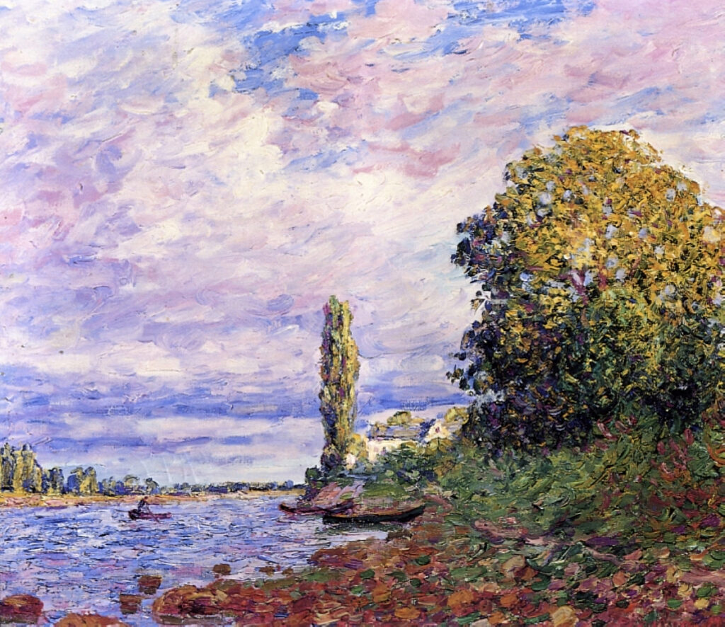 The Effect of Sunlight on the Banks of the Loing - Francis Picabia Tablo