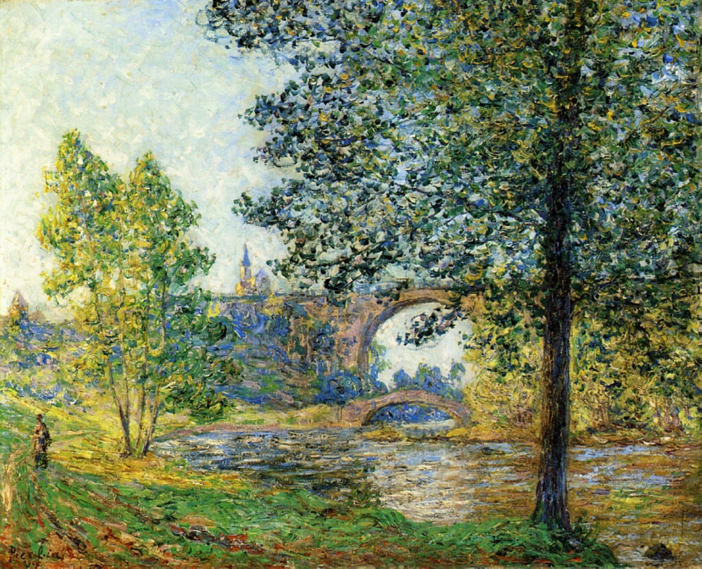 The Eure in the Twilight Sun (1901) - Francis Picabia Tablo