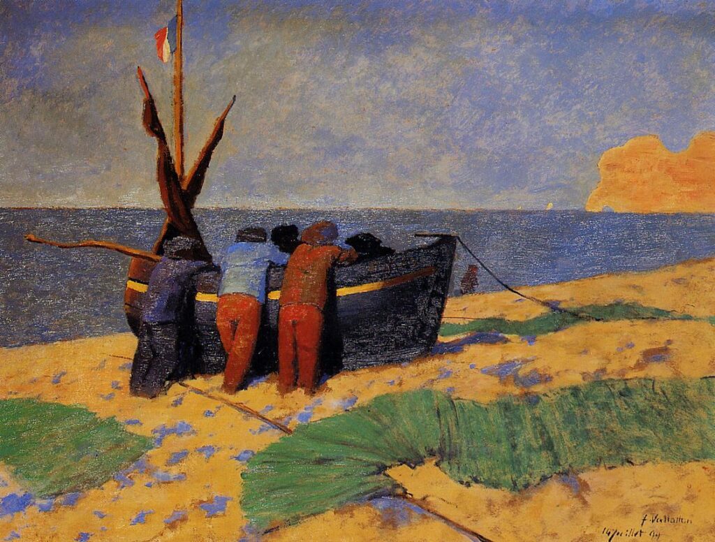 The Fourteenth of July at Etretat (1899) - Félix Vallotton Tablo