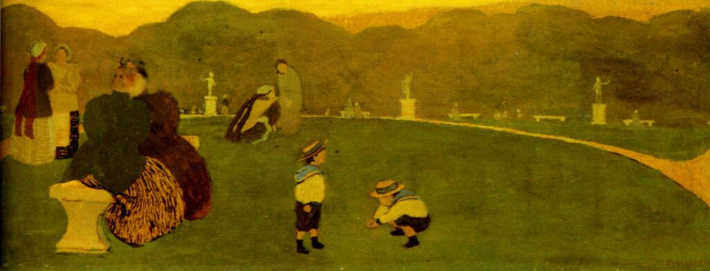 The Garden of Luxembourg (1893) - Félix Vallotton Tablo
