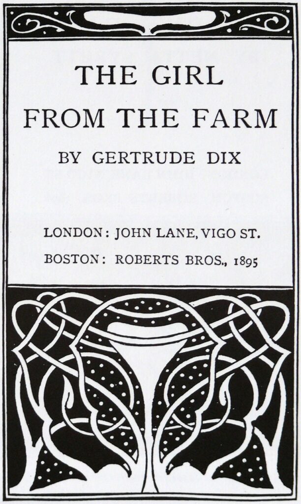 The Girl From The Farm (1895) – Aubrey Beardsley Tablo