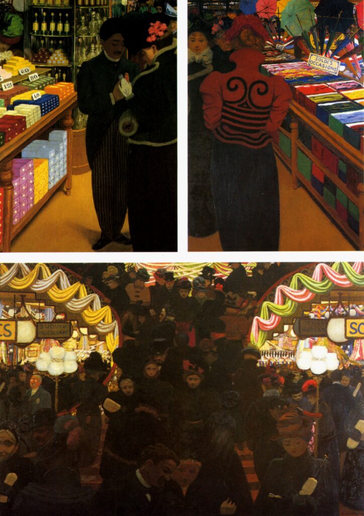 The Good market (Triptych) (1898) - Félix Vallotton Tablo