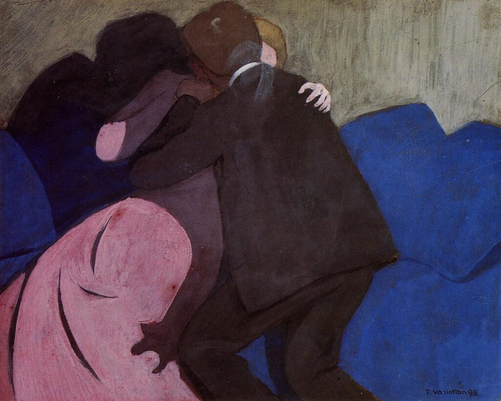 The Kiss (1898) - Félix Vallotton Tablo