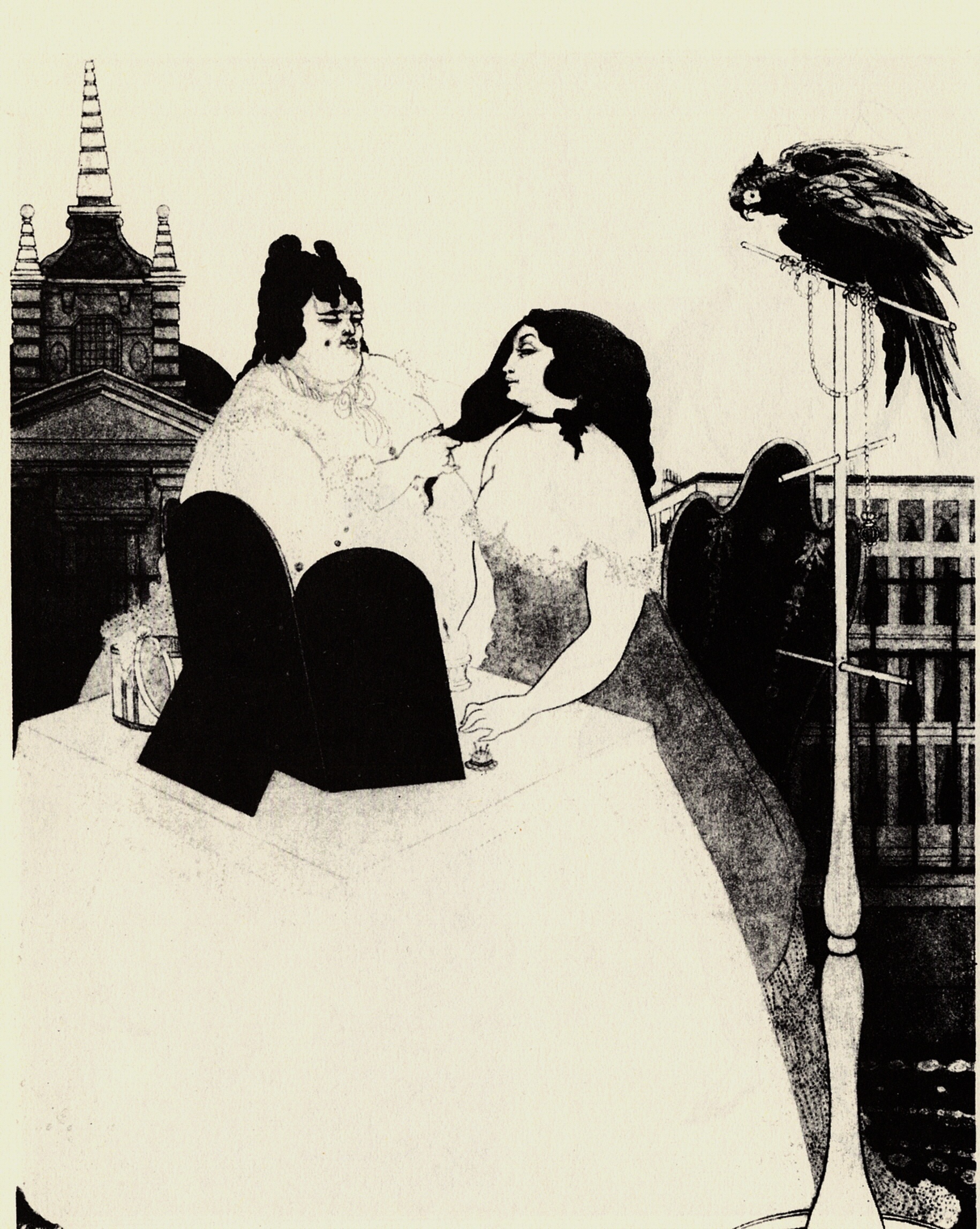 The Lady at the Dressing Table (1897) - Aubrey Beardsley Tablo kanvas tablo