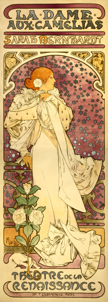 The Lady of the Camellias (1896) – Alphonse Mucha Tablo