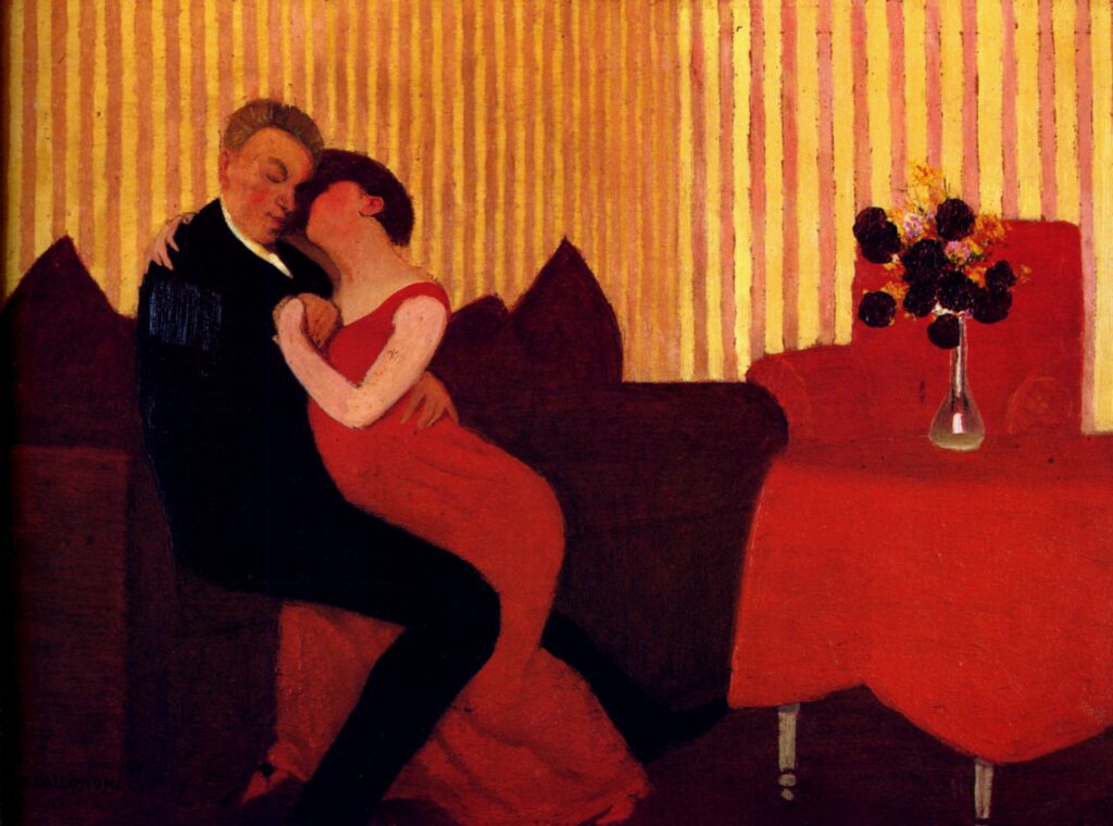 The Lie (1898) - Félix Vallotton Tablo