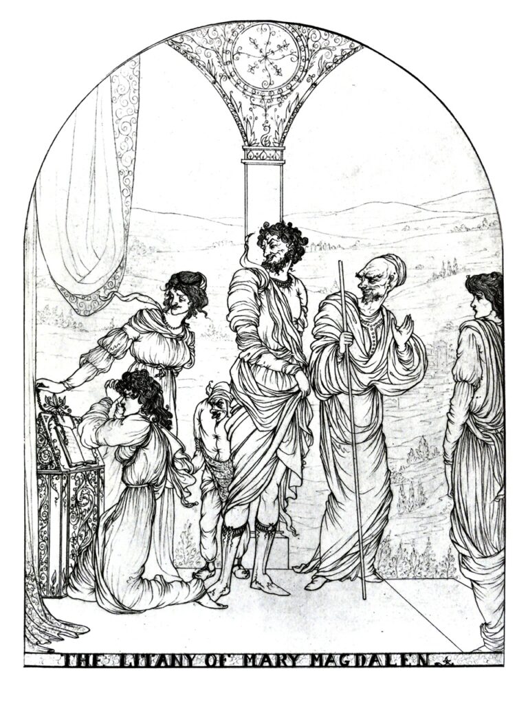 The Litany of Mary Magdalen – Aubrey Beardsley Tablo