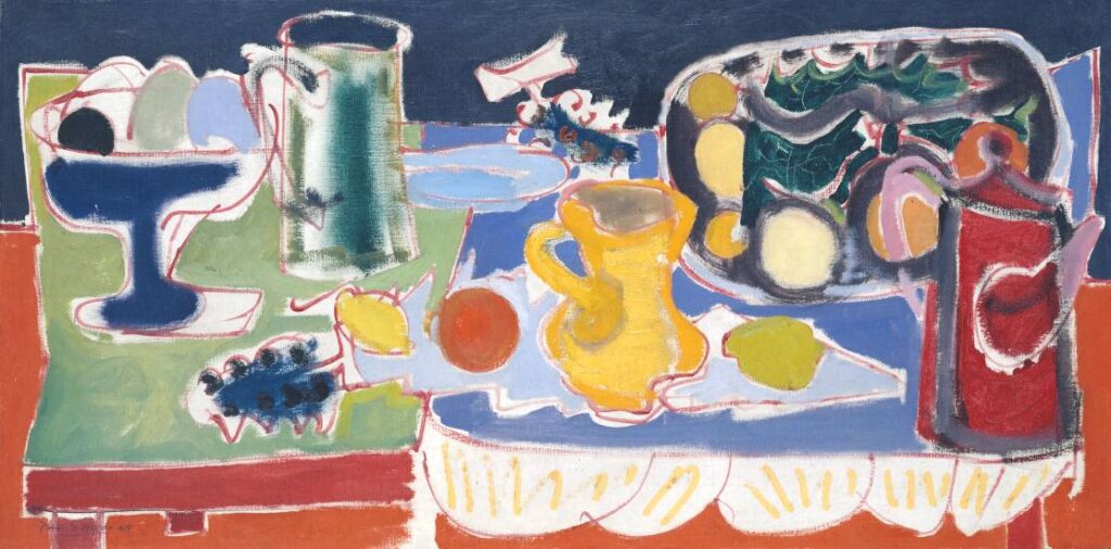 The Long Table with Fruit (1949) - Patrick Heron Tablo