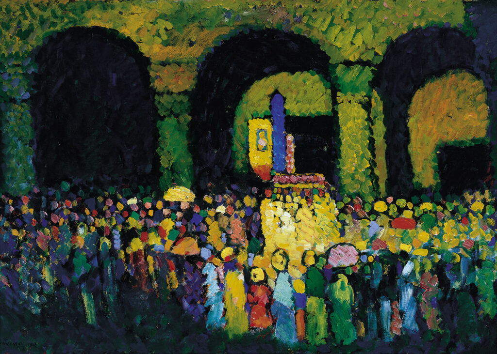 The Ludwigskirche in Munich (1908) - Wassily Kandinsky Tablo