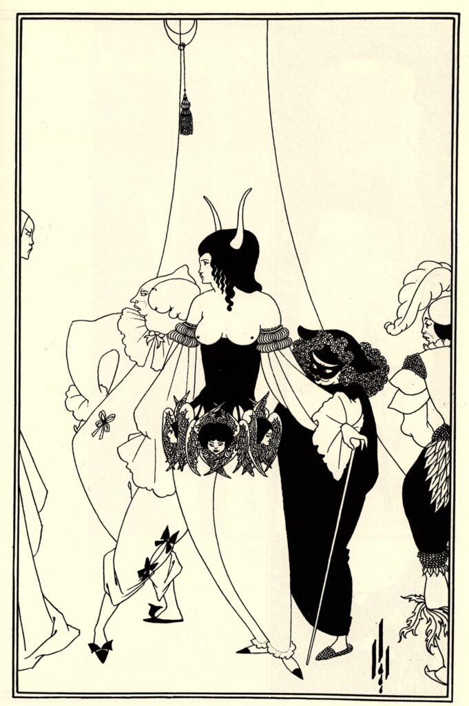 The Mask of the Red Death (1894) - Aubrey Beardsley Tablo