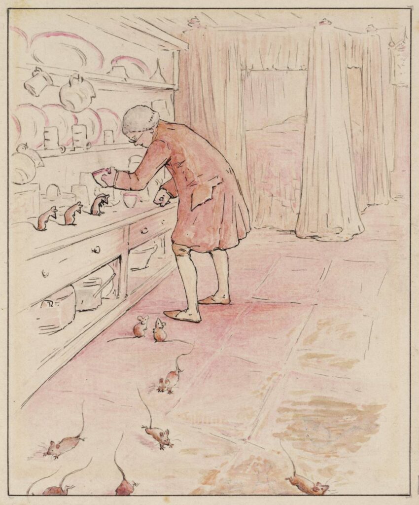 The Mice Escape (1902) - Beatrix Potter Tablo