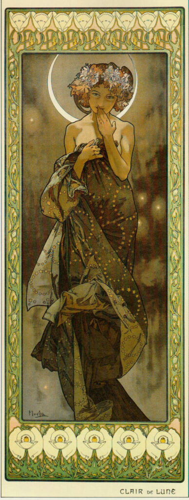 The Moon (1902) - Alphonse Mucha Tablo