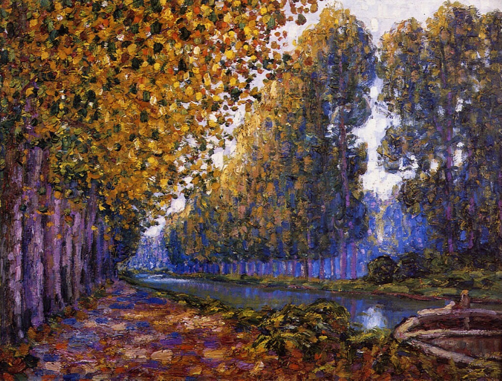 The Moret Canal, Autumn Effect (1909) - Francis Picabia Tablo
