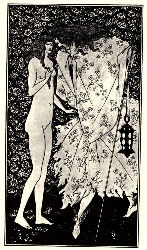 The Mysterious Rose Garden (1895) - Aubrey Beardsley Tablo