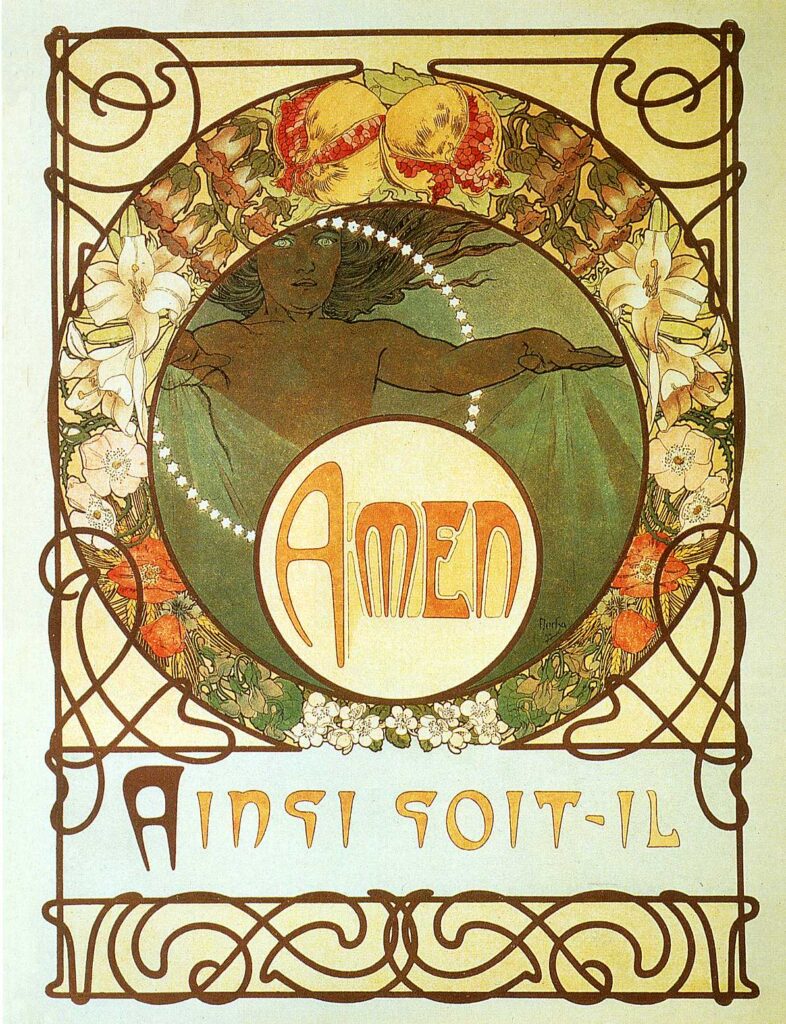 The Pater (1899) – Alphonse Mucha Tablo
