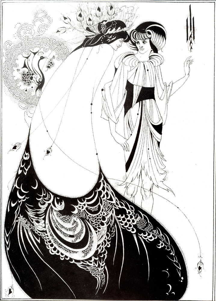 The Peacock Skirt (1893) – Aubrey Beardsley Tablo