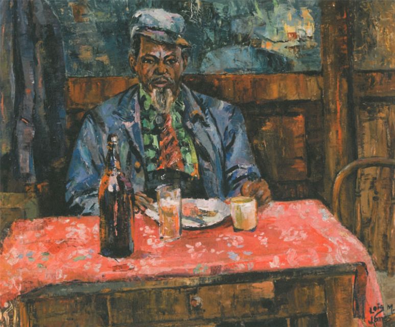 The Pink Table Cloth (1944) – Beauford Delaney Tablo