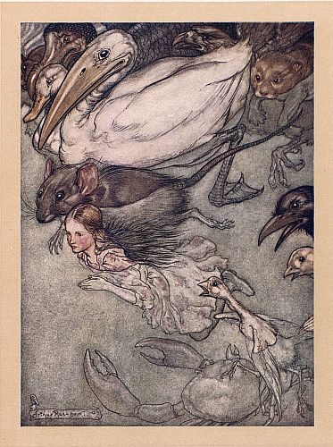 The Pool of Tears – Arthur Rackham Tablo