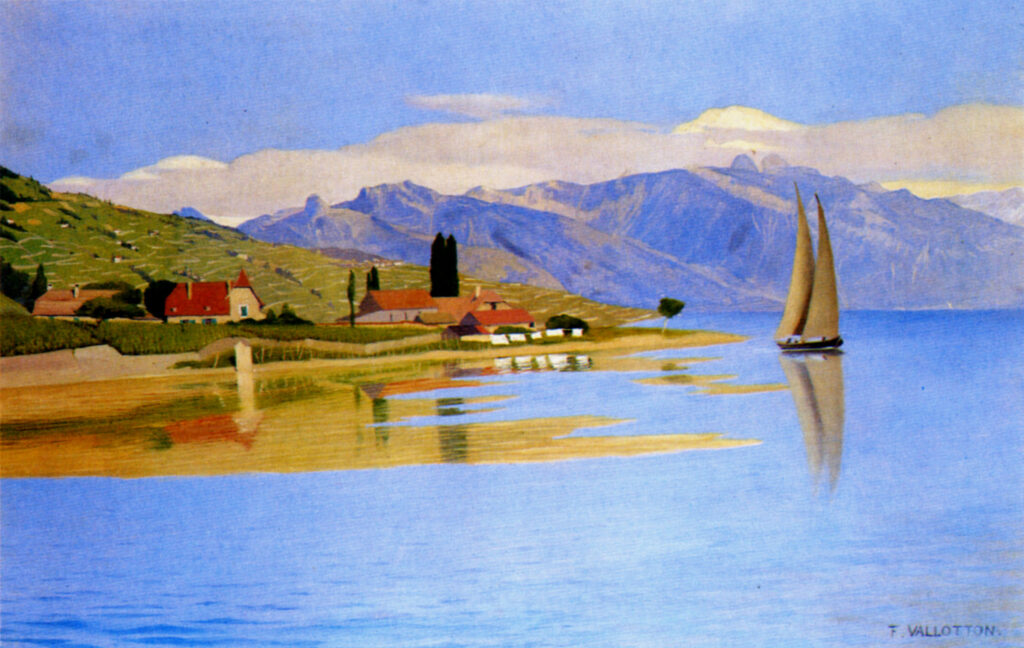 The Port of Pully (1891) - Félix Vallotton Tablo