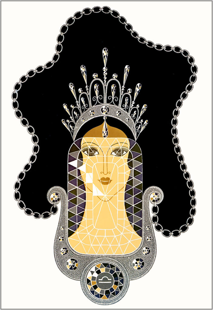 The Precious Stones, Diamond – Erté Tablo