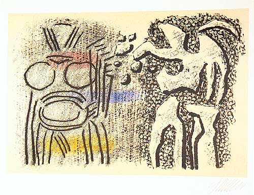 The Prophet and Herodias (1946) – Willi Baumeister Tablo