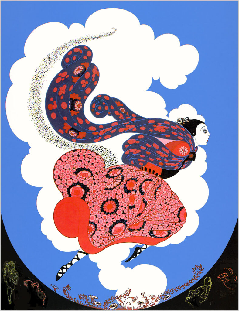 The Pursuit of Flore – Erté Tablo