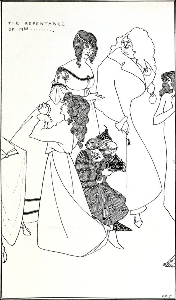 The Repentance of Mrs... (1895) - Aubrey Beardsley Tablo